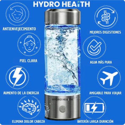 HYDROHEALTH - Botella de Agua Hidrogenada